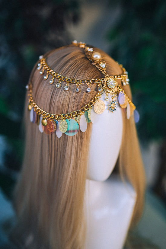 Festival Sequin Headband Chain Headpiece Party Crown