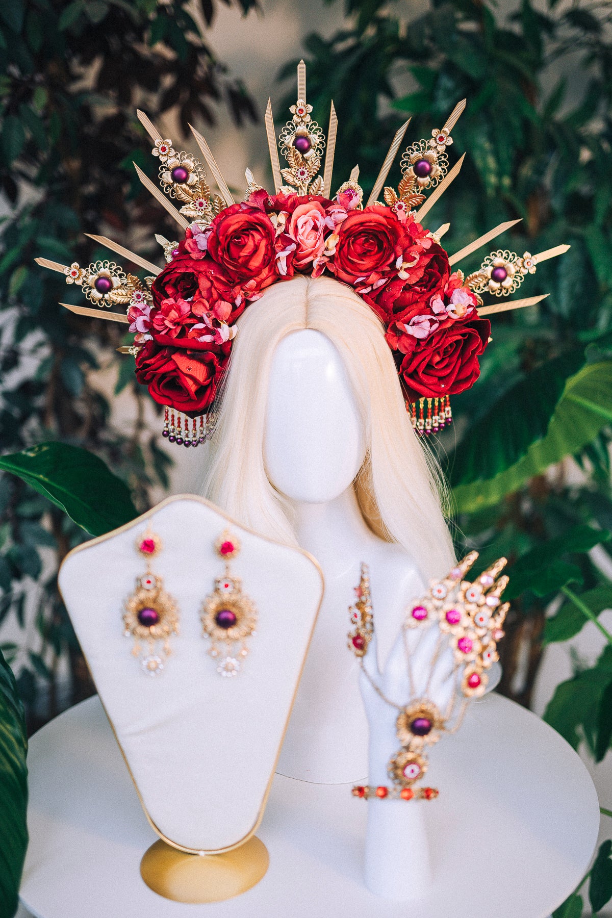 Romantic Flower Earrings Celestial Floral Jewellery