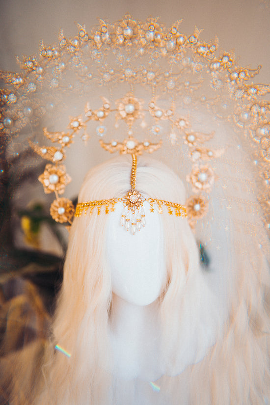 Angel Sun Crown Halo Headpiece Wedding Headband