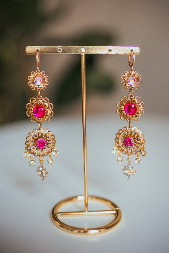 Celestial Earrings Pink