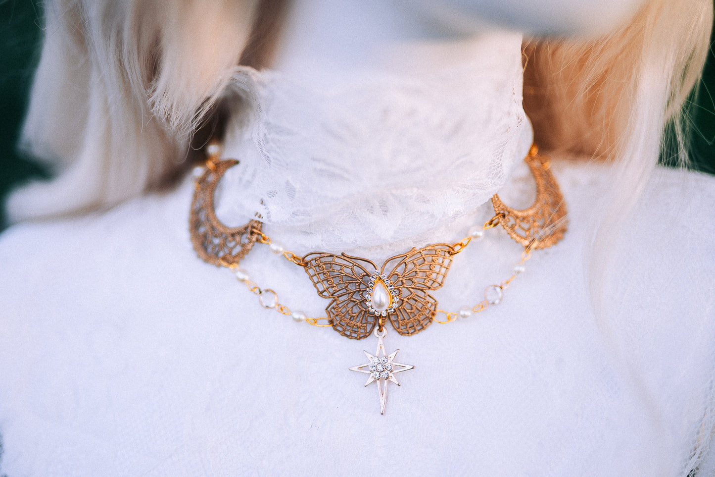 Gold Bridal Earrings Pearl Wedding Earrings Masquerade Style