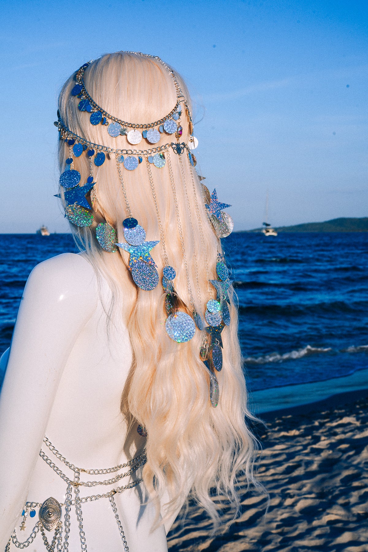 Celestial Star Bra Harness Festival Body Jewelry