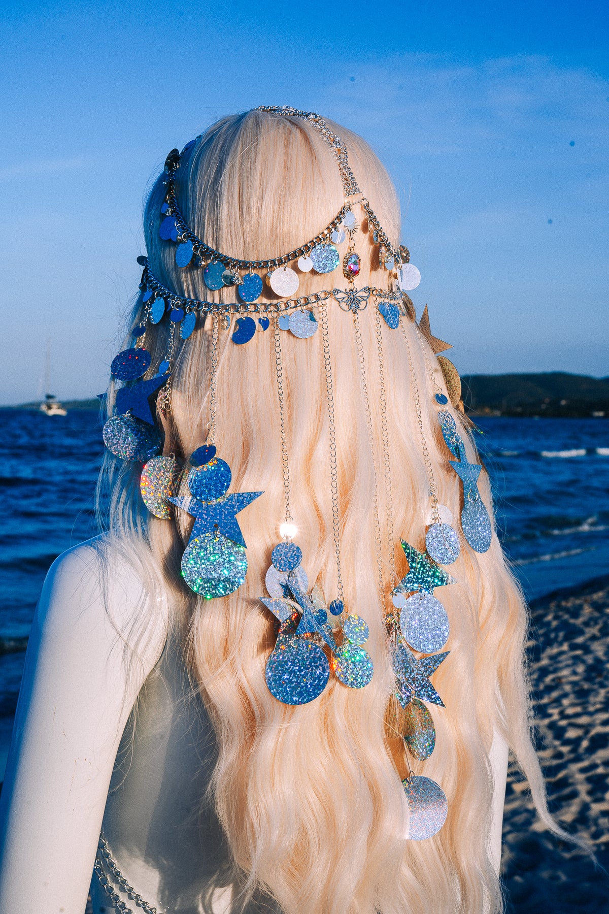 Celestial Star Bra Harness Festival Body Jewelry