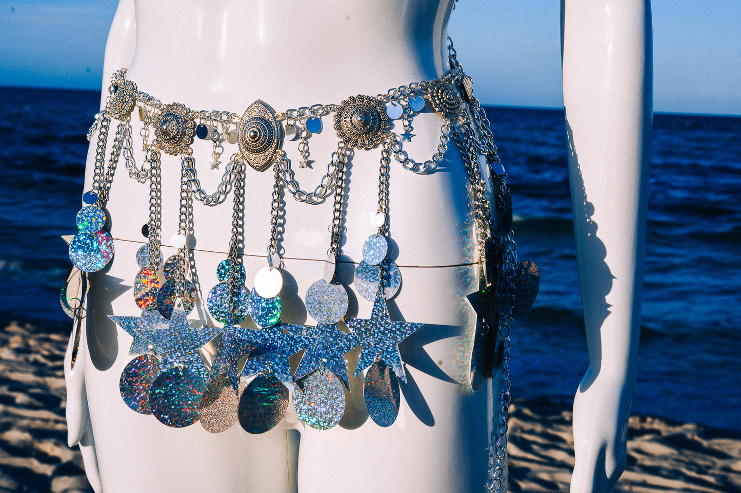 Celestial Star Bra Harness Festival Body Jewelry