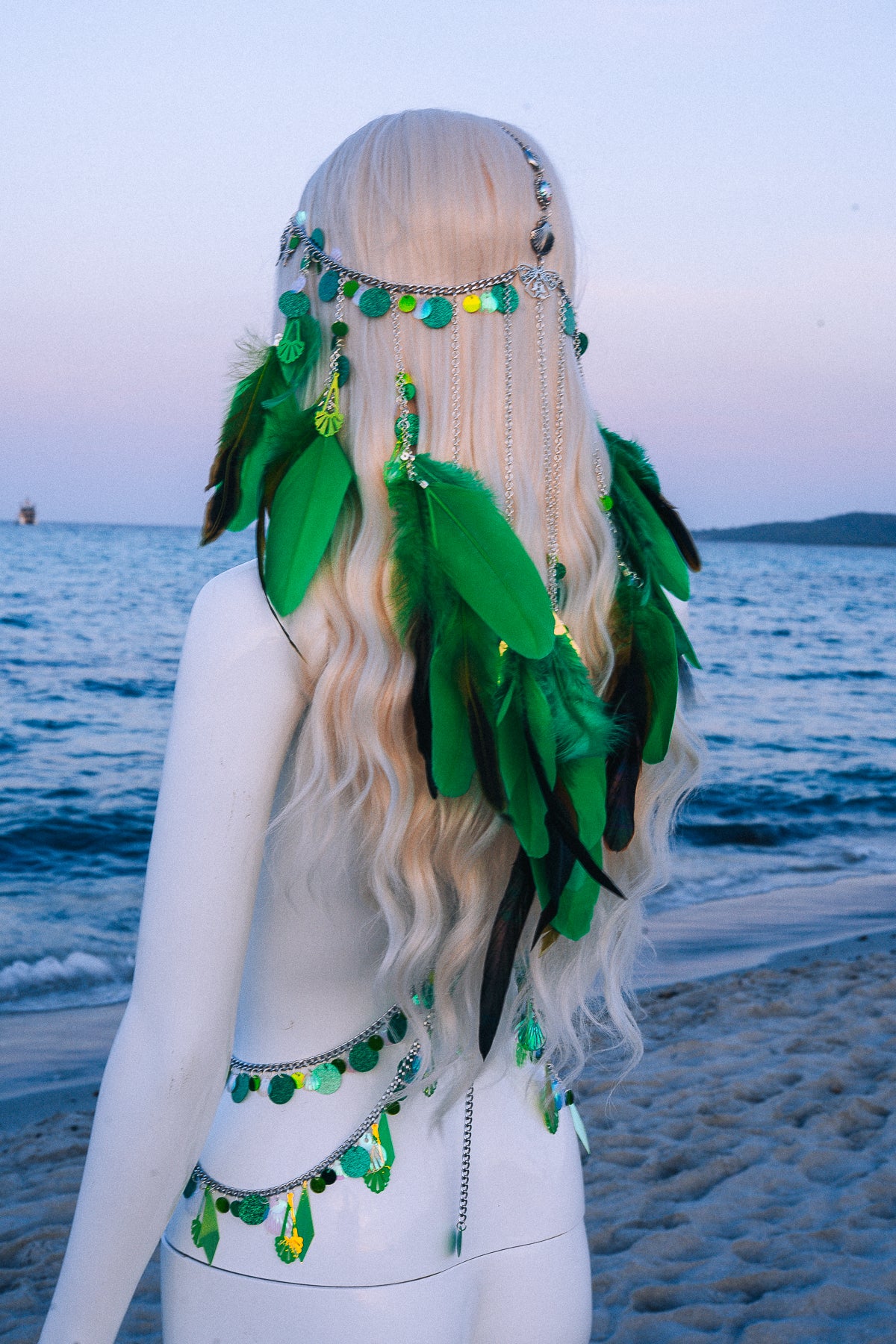 Celestial Festival Harness Beach Goddess Body Chain Costume