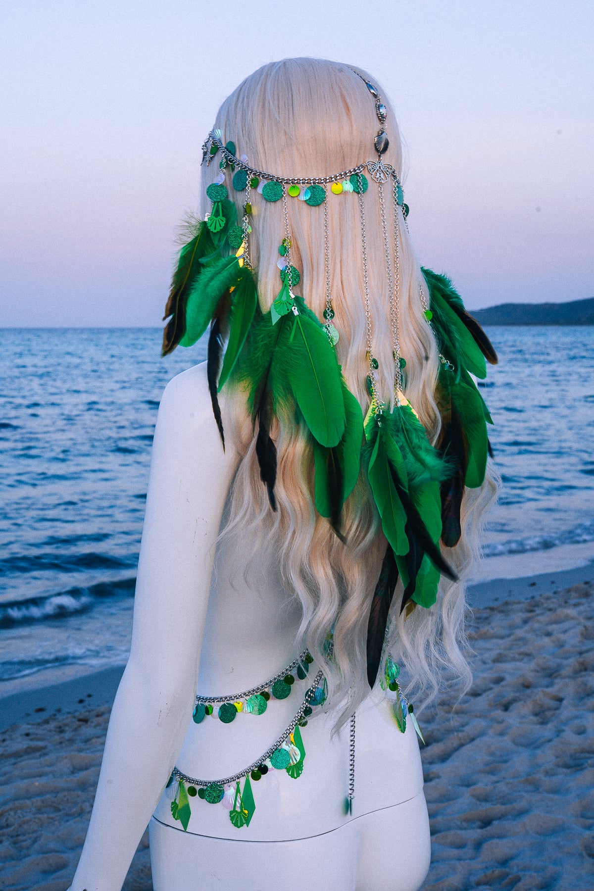 Celestial Festival Harness Beach Goddess Body Chain Costume