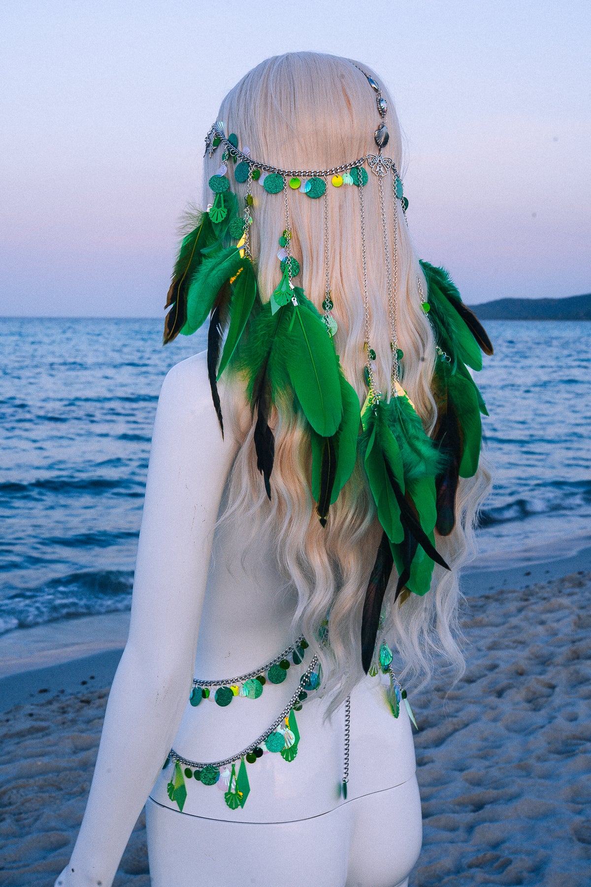 Celestial Festival Harness Beach Goddess Body Chain Costume