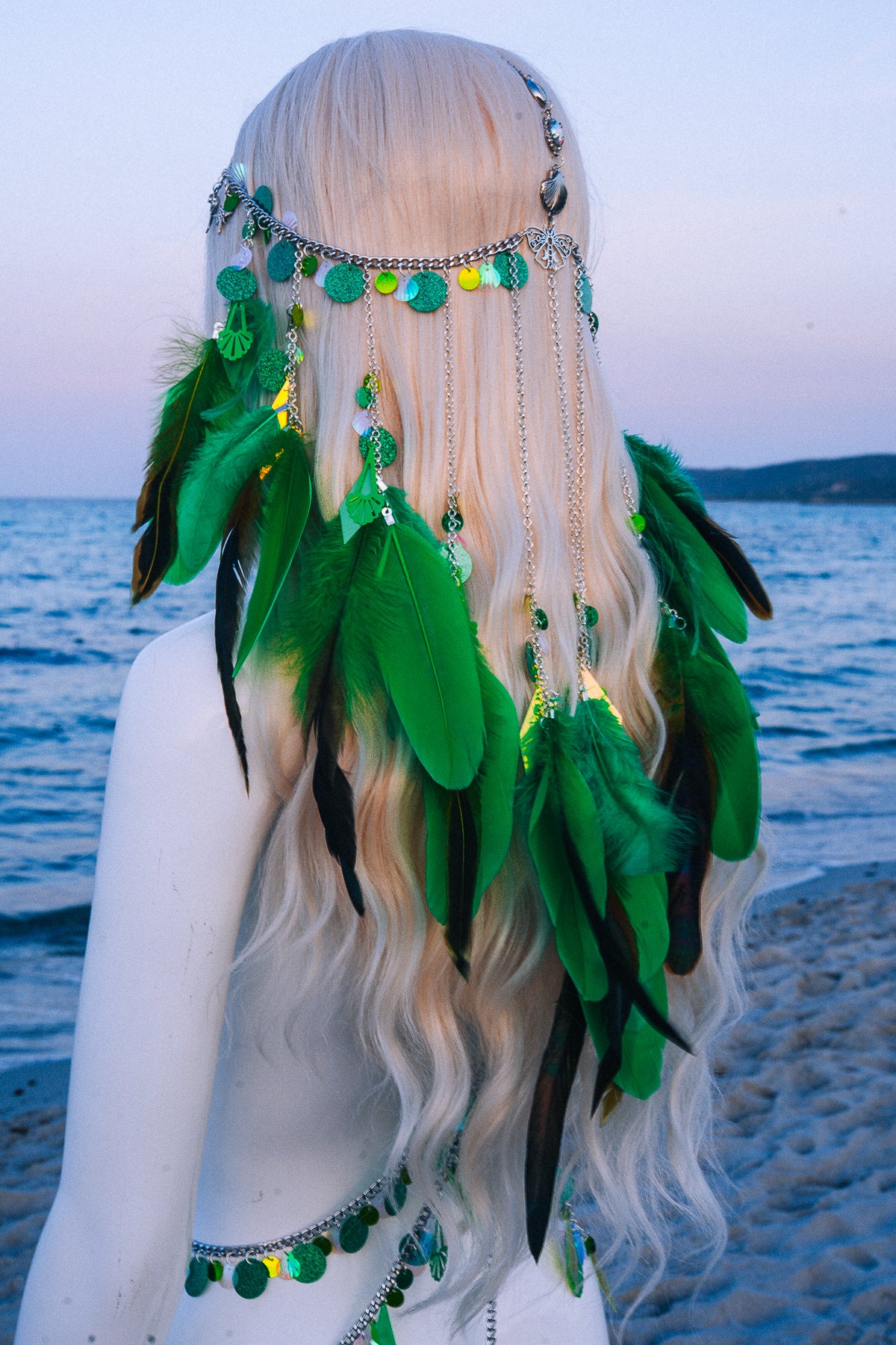 Celestial Festival Harness Beach Goddess Body Chain Costume