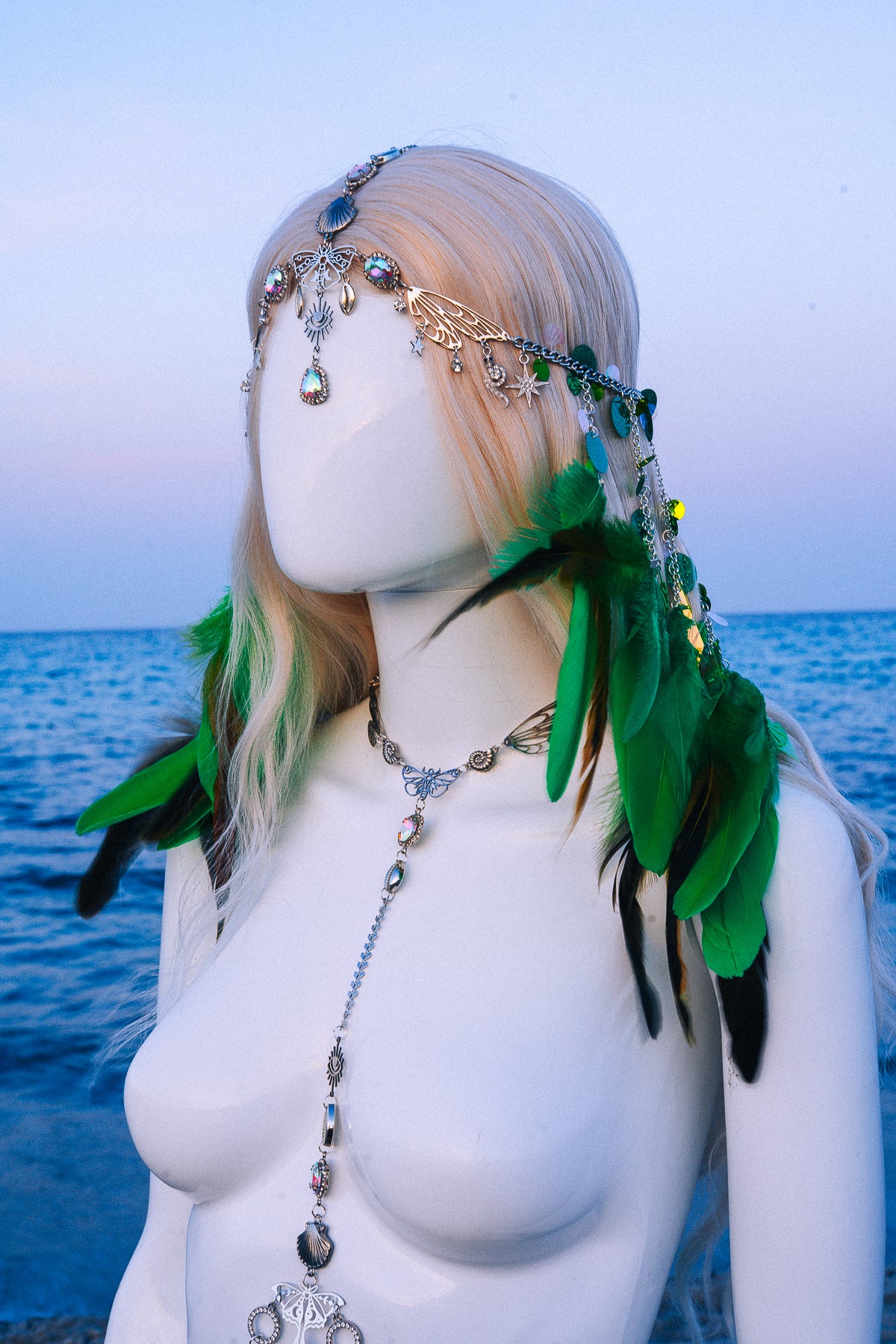 Celestial Festival Harness Beach Goddess Body Chain Costume