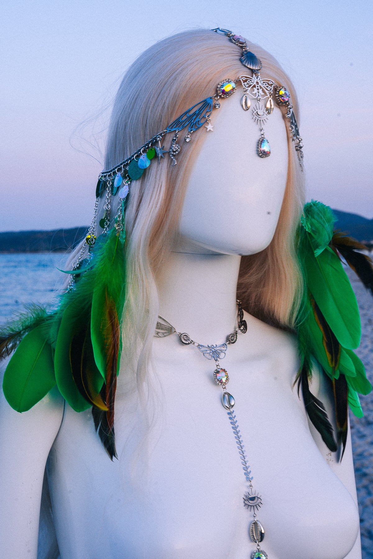 Celestial Festival Harness Beach Goddess Body Chain Costume