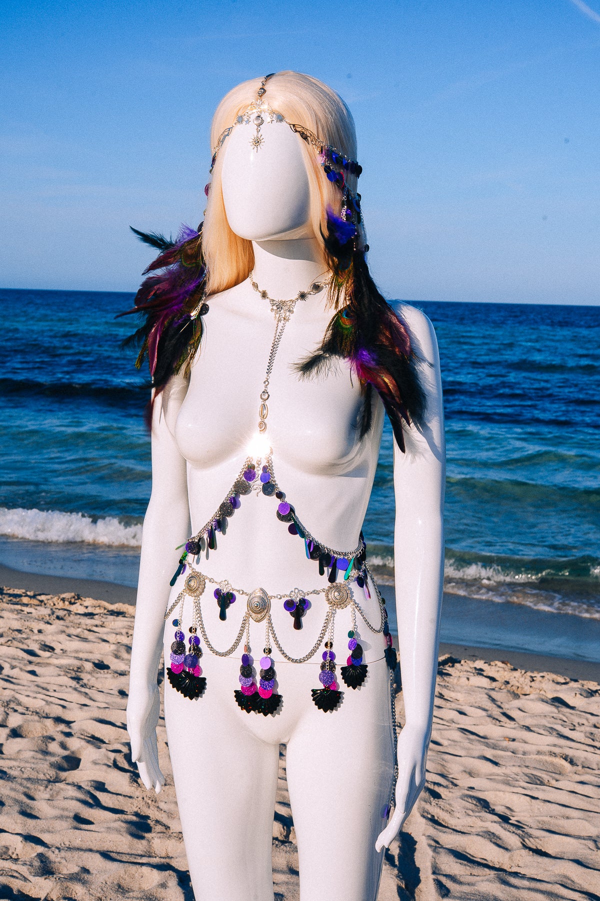 Desert Oracle Belly Chain Belt Festival Body Jewelry