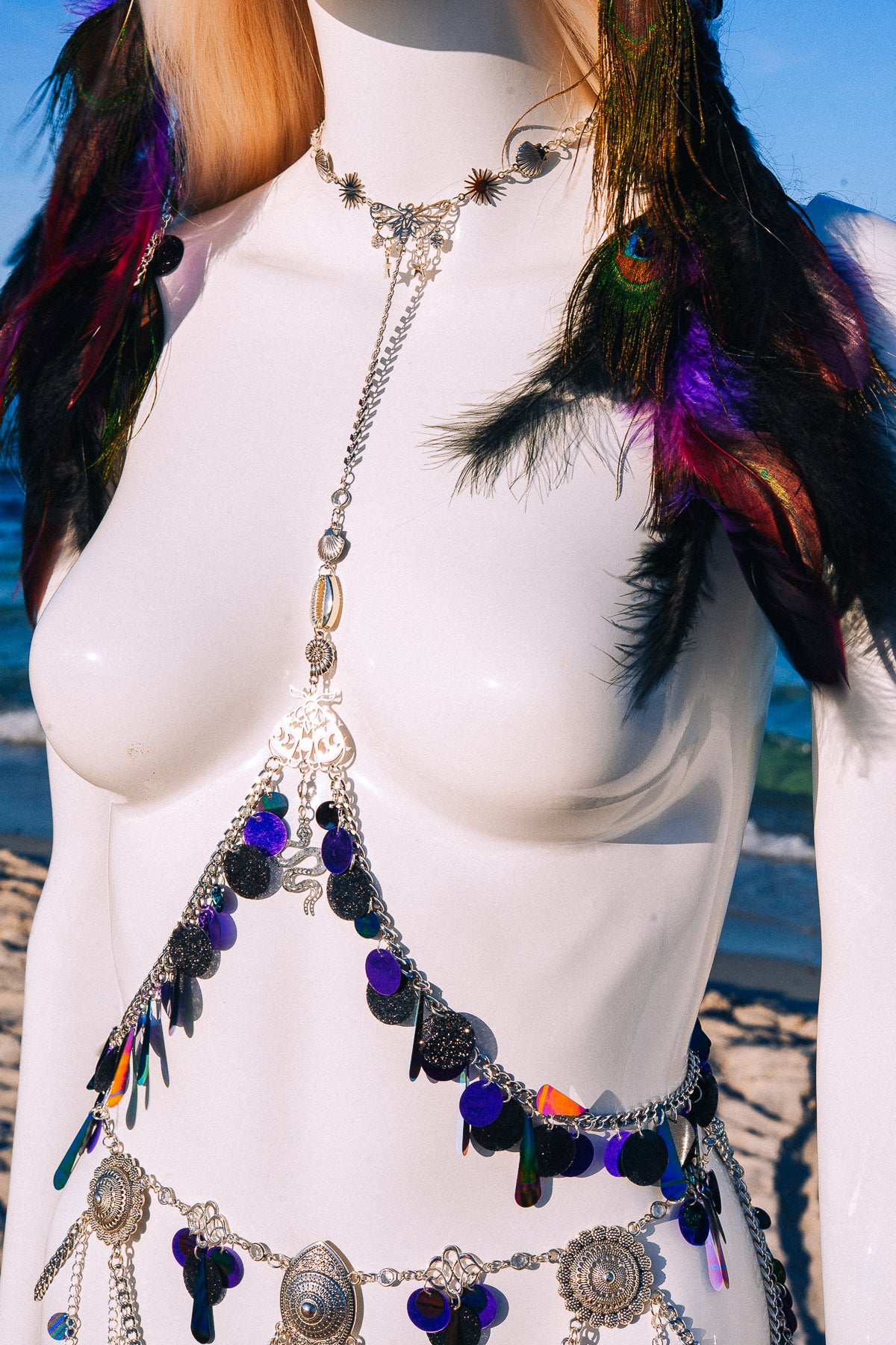 Desert Oracle Belly Chain Belt Festival Body Jewelry