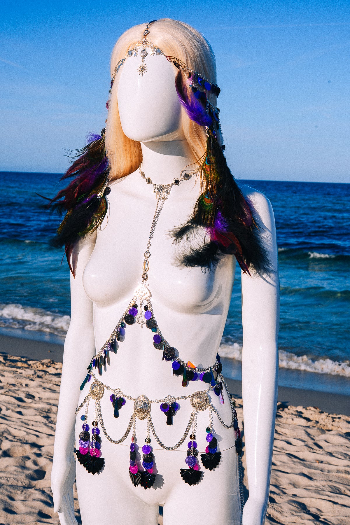 Desert Oracle Belly Chain Belt Festival Body Jewelry