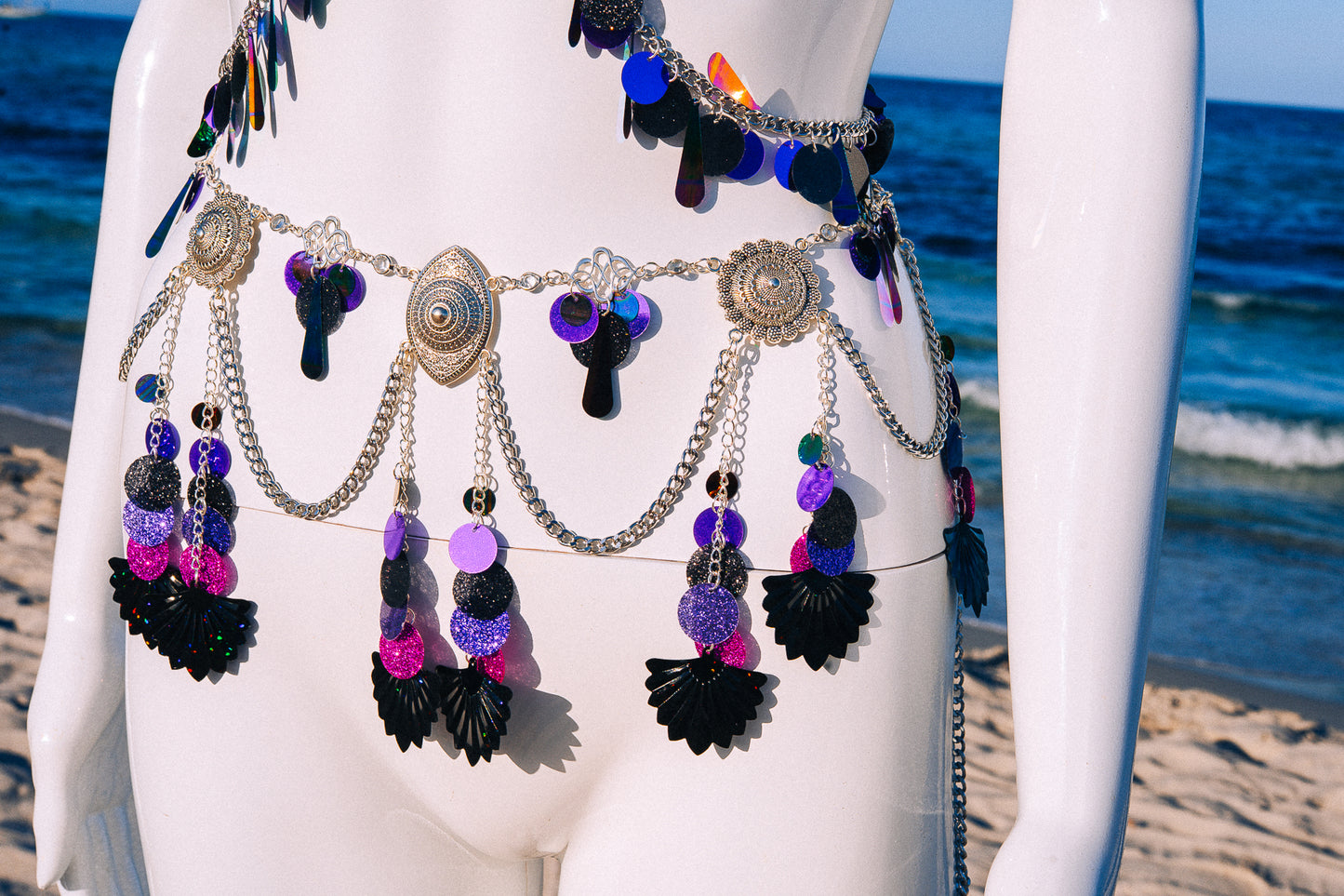 Desert Oracle Belly Chain Belt Festival Body Jewelry