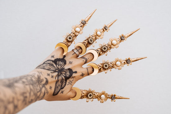 Boho style wedding finger claws
