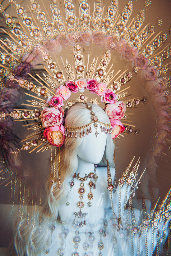 Flower Finger Claws, Gold Bracelet, Nails Jewellery, Halloween, Filigree Jewellery, Gold Finger Jewellery, Photo props, Flower Jewelry, Boho