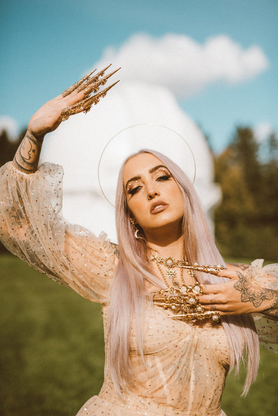 Rose gold crown, Bridal headpiece, Wedding crown, Fairy crown, Halloween, Bridal crown, Halo crown, Wedding hair accessories