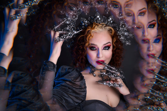 Gothic Cross Necklace, Skull Choker, Black Victorian Jewelry, Halloween Costume Accessory, Dark Bridal Necklace, Vampire Queen Choker