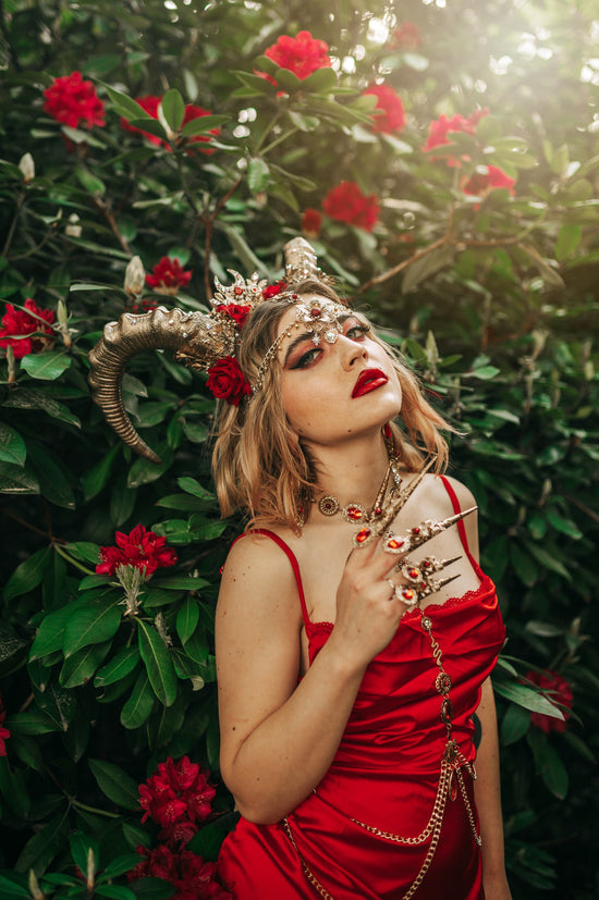 Gold Harness, Festival Harness, Festival Fashion, Burning Man Fashion, Photo props, Capricorn Zodiac, Red Harness, Burning Man, Boho style