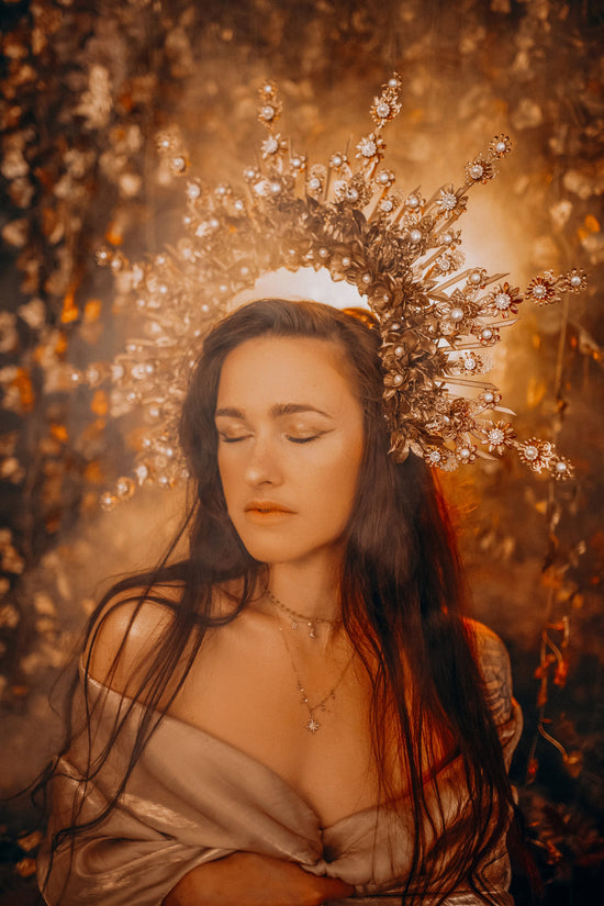 Flower Halo Crown, Halo Headpiece, Festival crown, Festival headpiece, Summer Outfit, Wedding Crown, Halo crown, Boho Wedding, Halo Headband