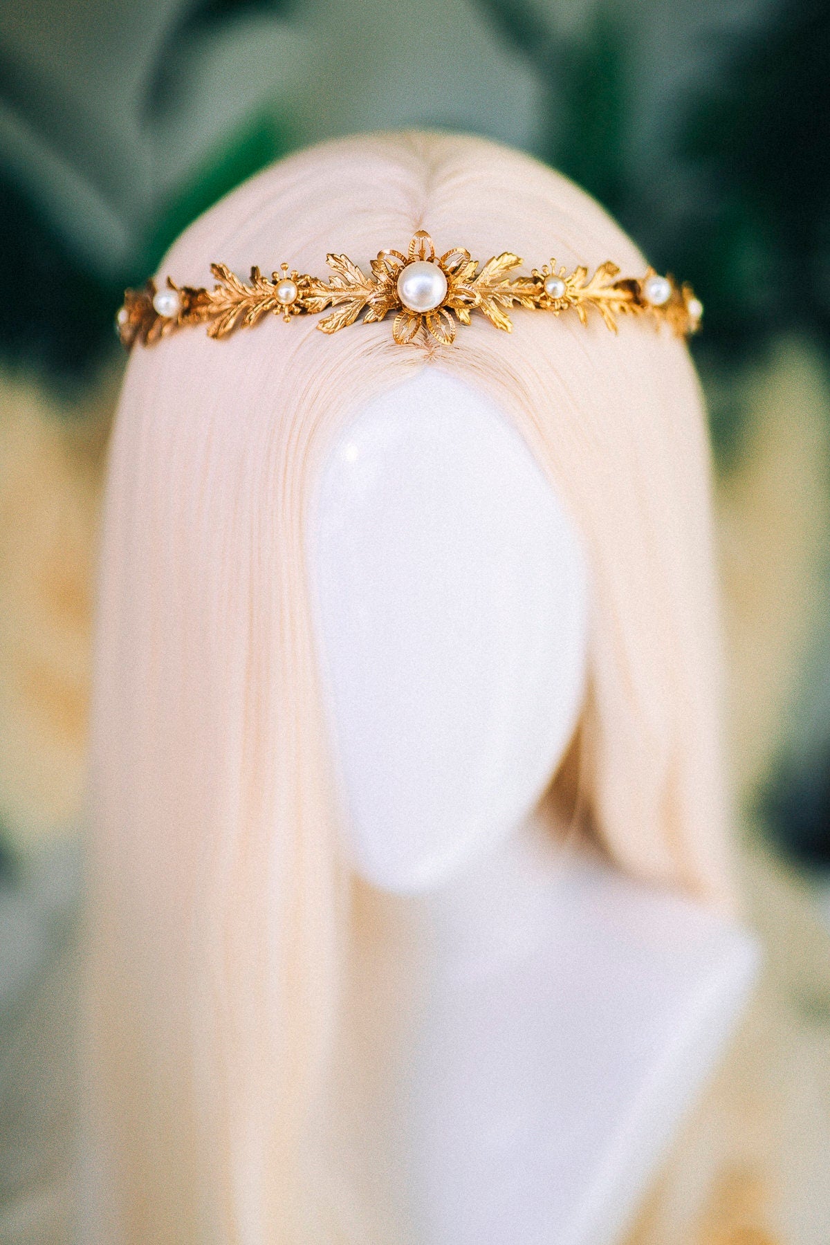 Silver Pearl Wedding Tiara