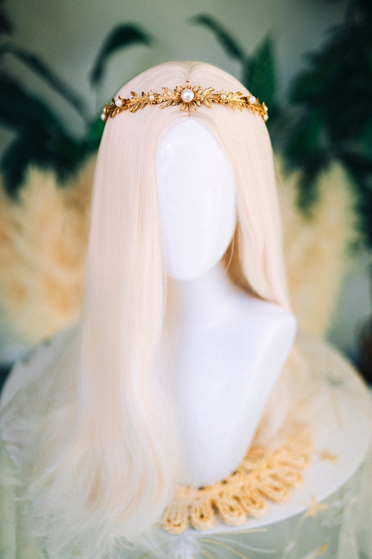 Silver Pearl Wedding Tiara