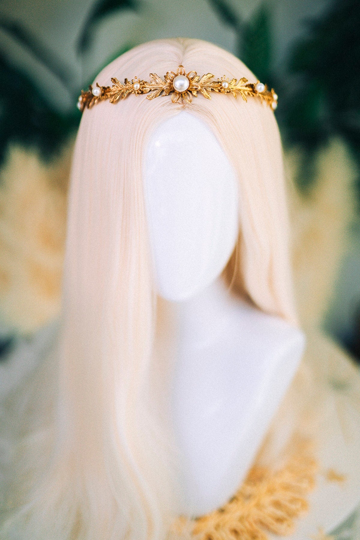 Silver Pearl Wedding Tiara