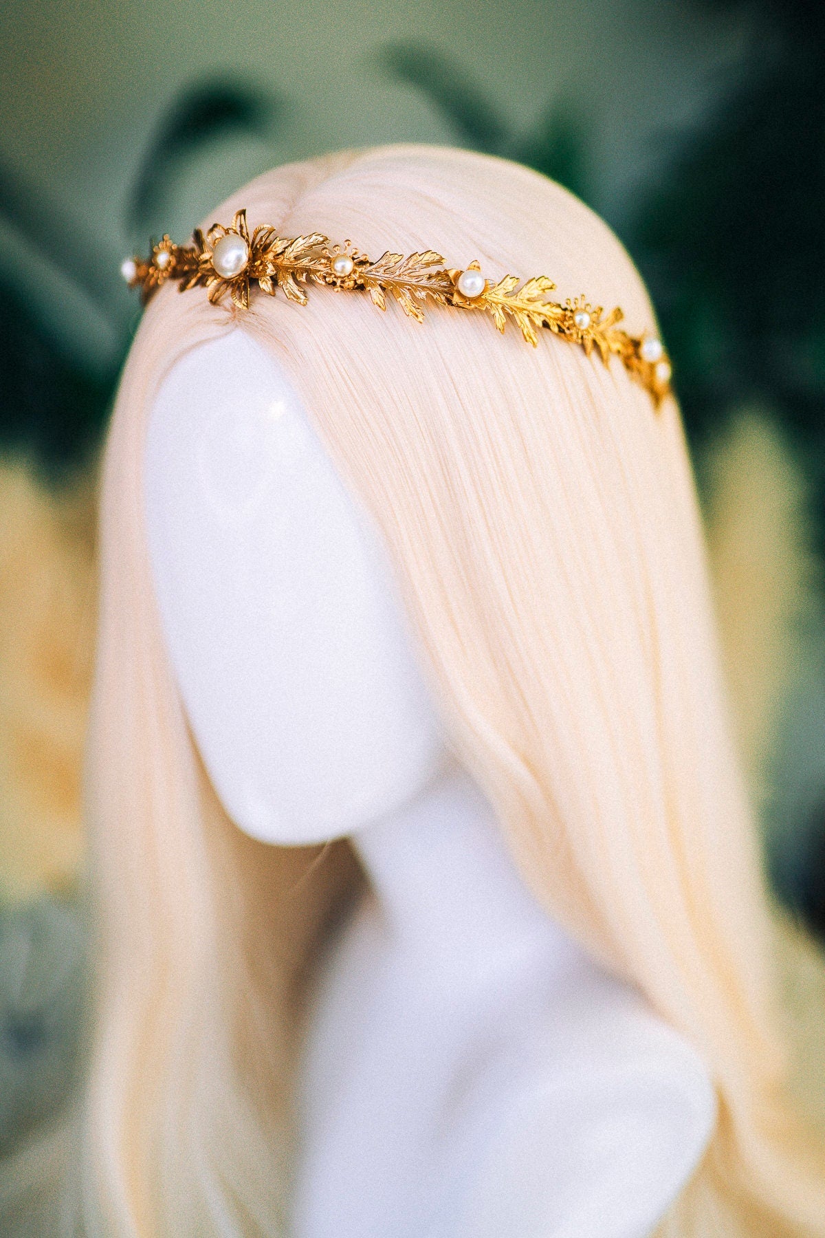 Silver Pearl Wedding Tiara