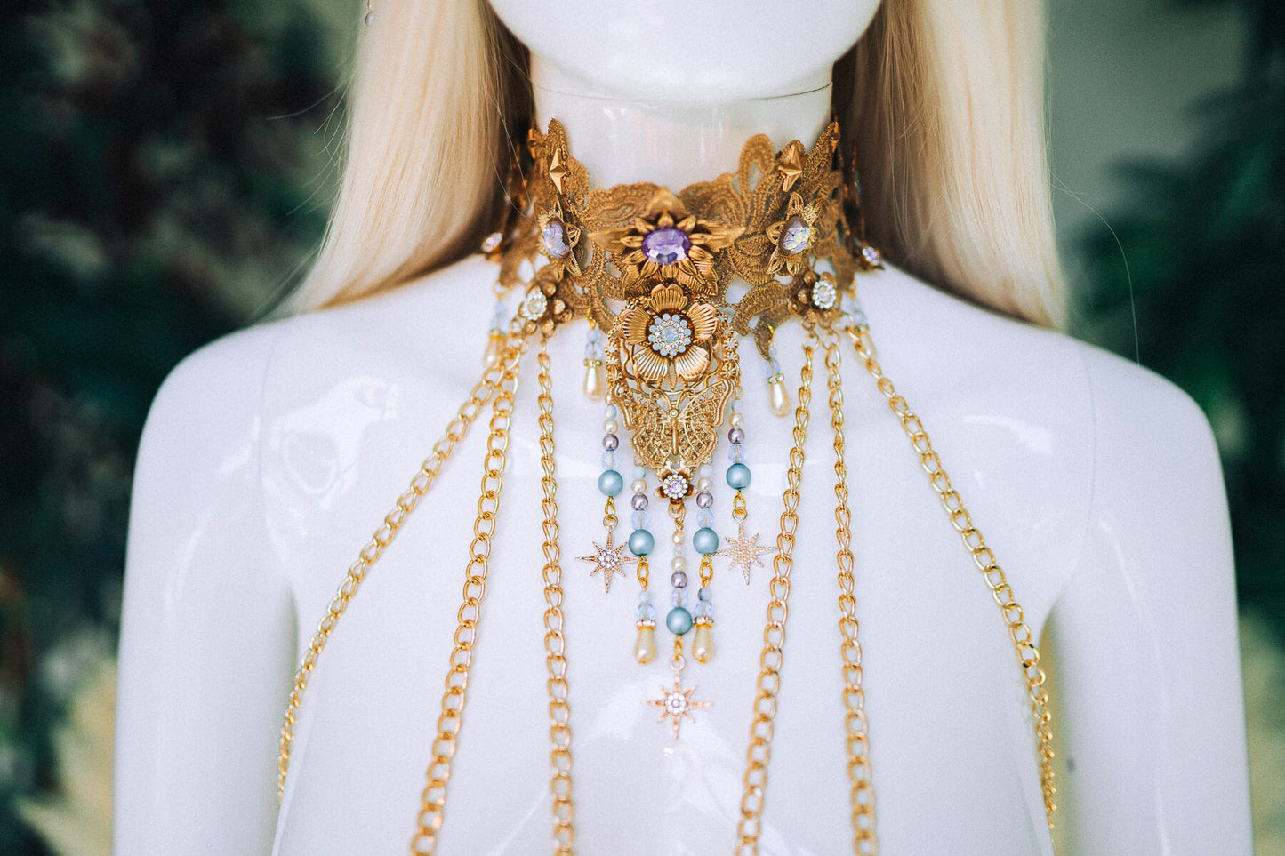 Gold Halo Crown, Celestial Butterfly Headpiece, Festival Tiara, Luxury Bridal Halo, Maternity Photoshoot, Statement Crown, Divine Headpiece