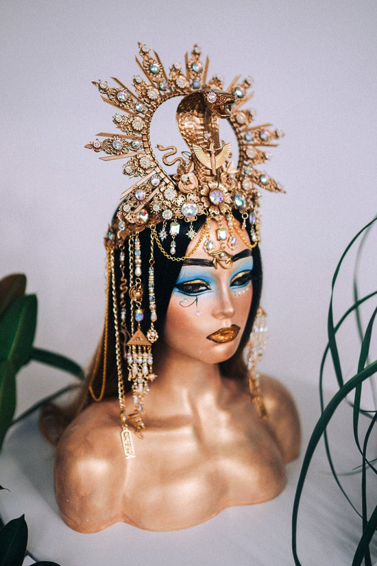 Gold Cleopatra Halo Crown