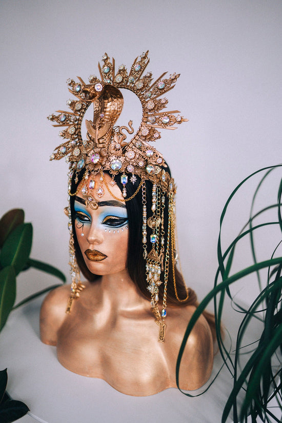 Gold Cleopatra headpiece