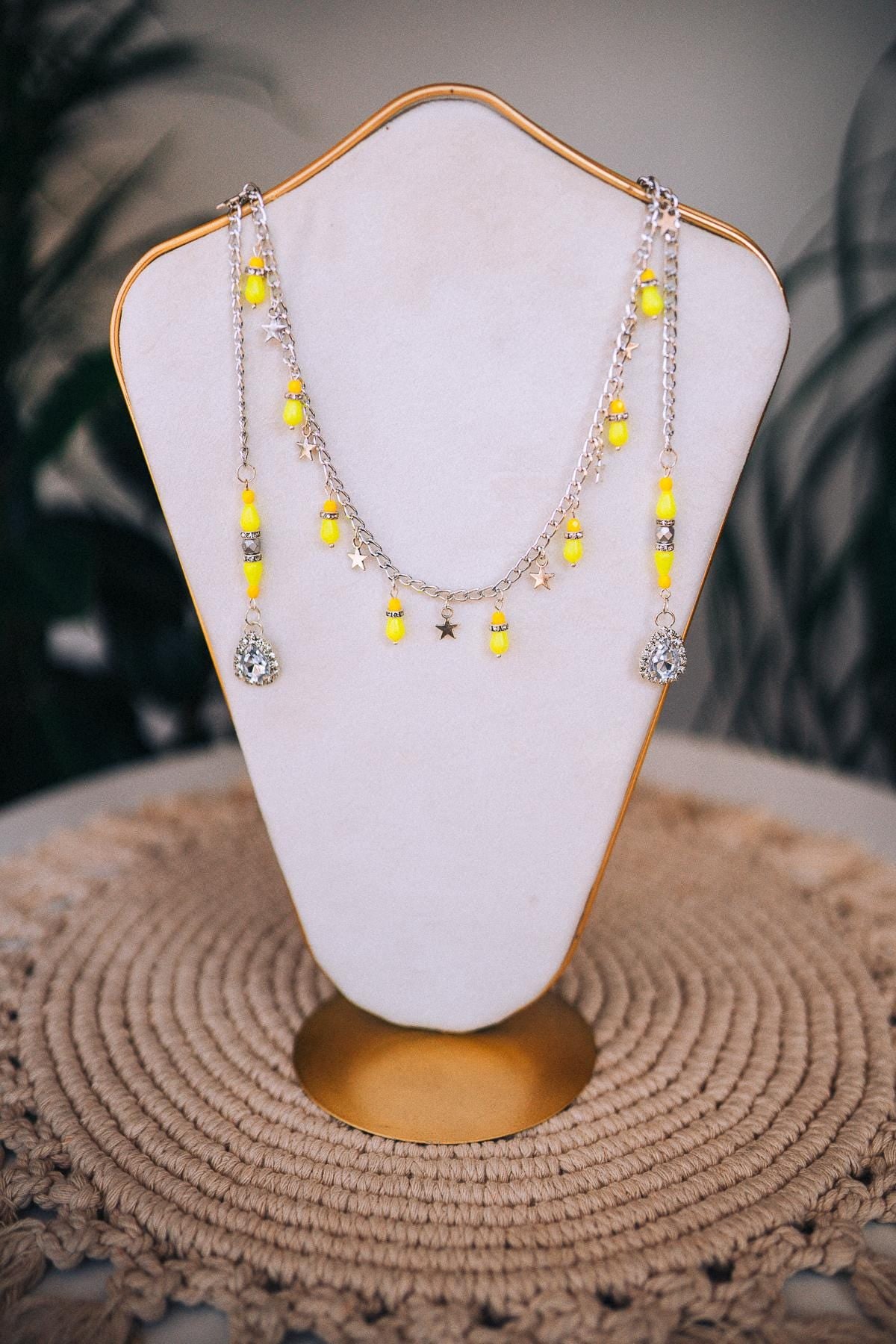 Neon Festival Face Jewelry, UV Reactive Burning Man Mask, Rave Headpiece, Coachella Costume Accessory, Glow In Dark Chain