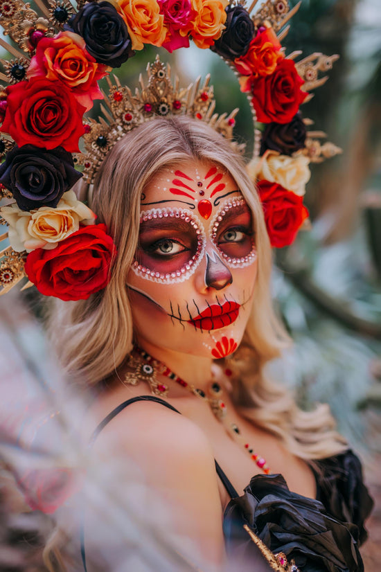 La Catrina Finger Claws, Gold Filigree Rings, Statement Nail Jewelry, Gothic Claw Rings, Festival Hand Accessories, Day of the Dead
