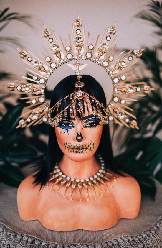 Cleopatra Halo crown and necklace