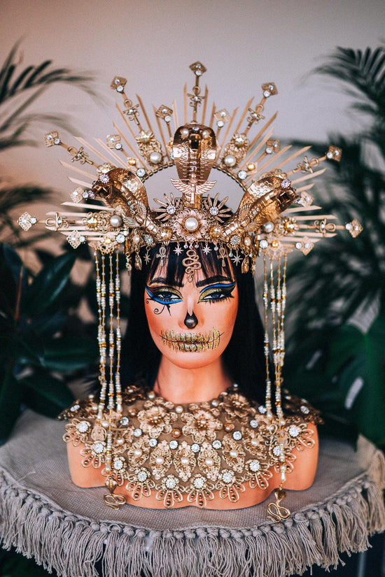 Cleopatra crown and necklace