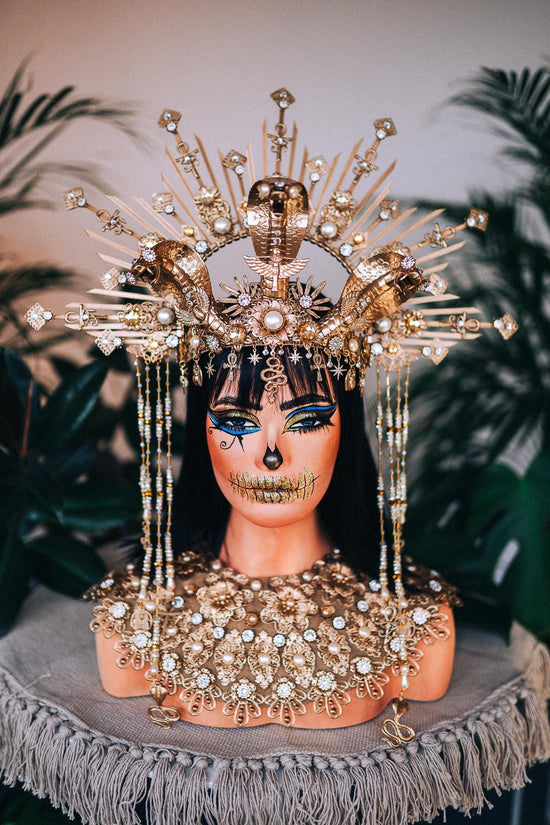 Cleopatra Finger Claws, Egyptian jewelry, Gold finger claws, Festival claws, Carnival claws, Halloween accessory, Regal claws, Snake claws