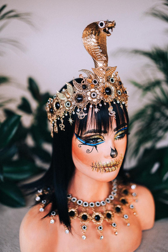 Gold Cleopatra headpiece