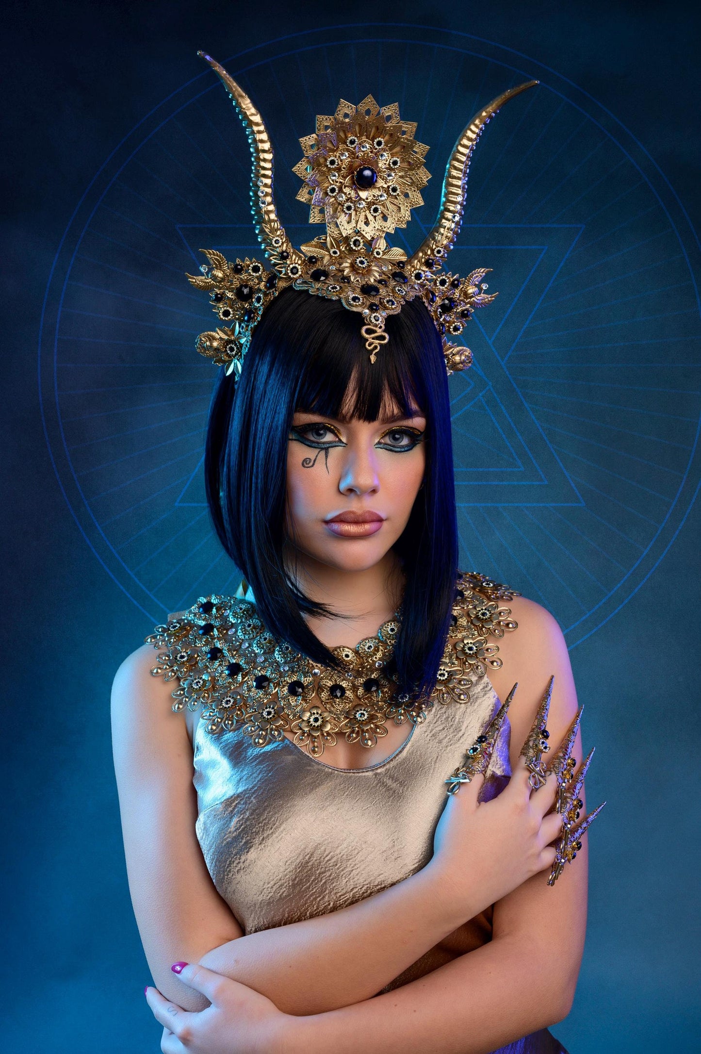 Gold Cleopatra crown