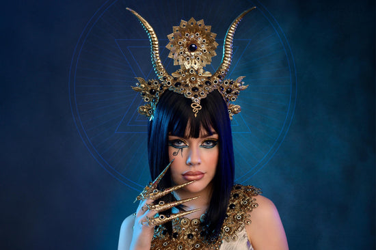 Gold Cleopatra crown