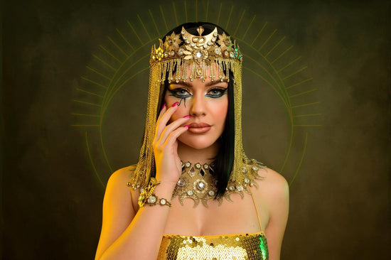 Gold Cleopatra crown