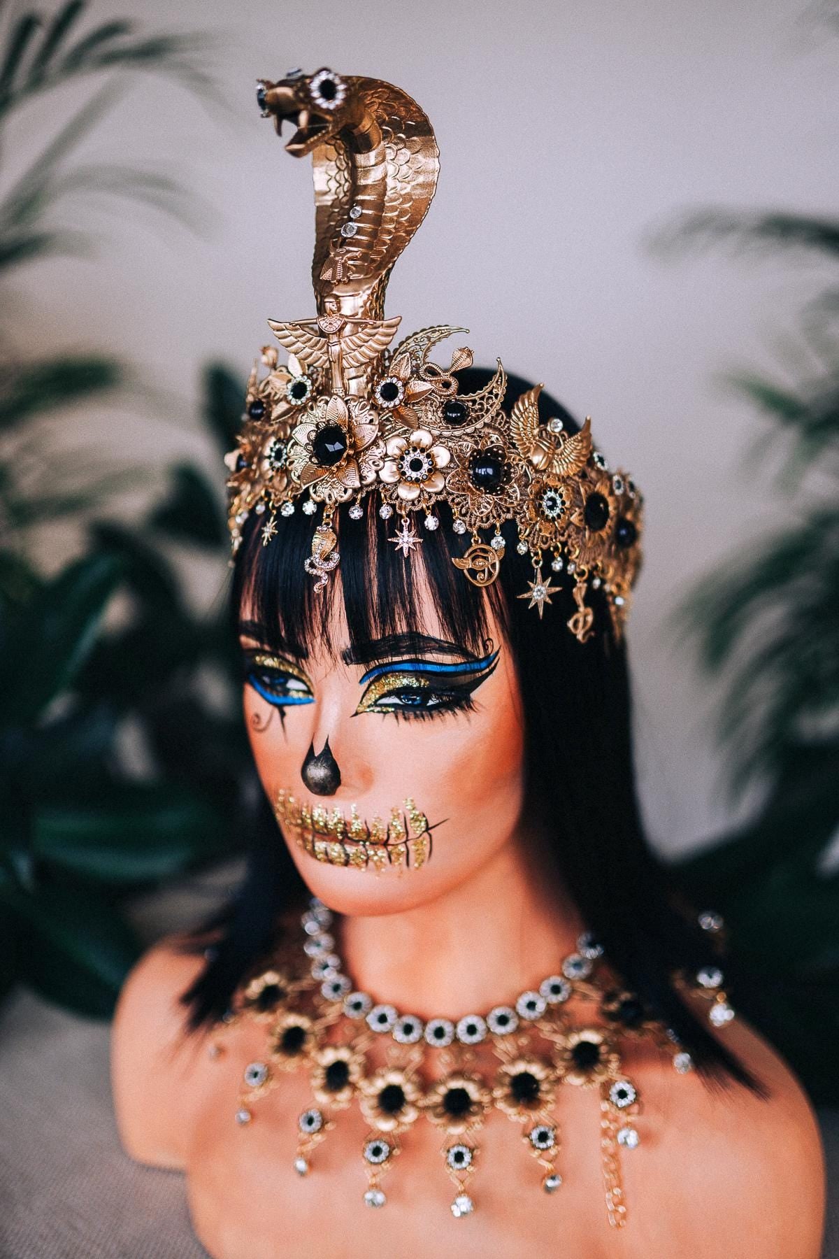 Cleopatra Finger Claws, Egyptian Jewelry, Gold Finger Claws, Festival Claws, Carnival Accessory, Halloween Claws, Regal Claws, Goddess Claws