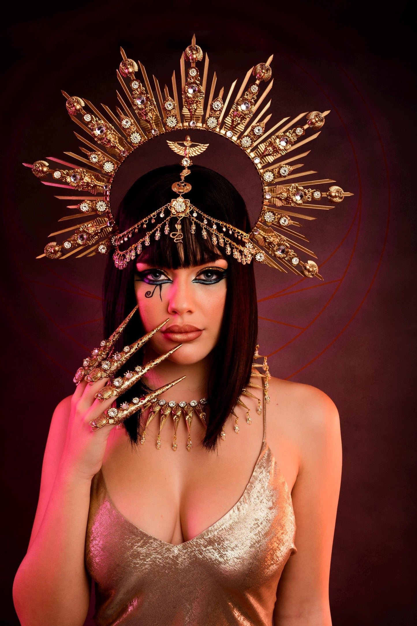 Gold Cleopatra finger claws