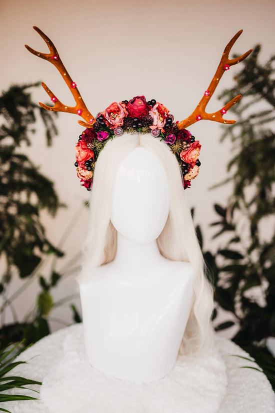 Cute reindeer flower crown
