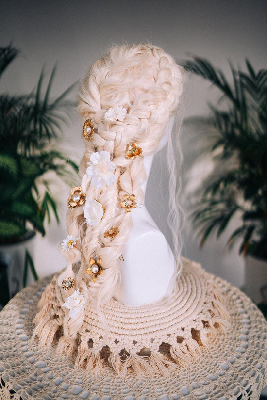 Whimsical Floral Butterfly Hairpins, Bridal Hair Accessories, Wedding Hair Clips, Boho Flower Hairpins, Festival Butterfly Hair Accessories