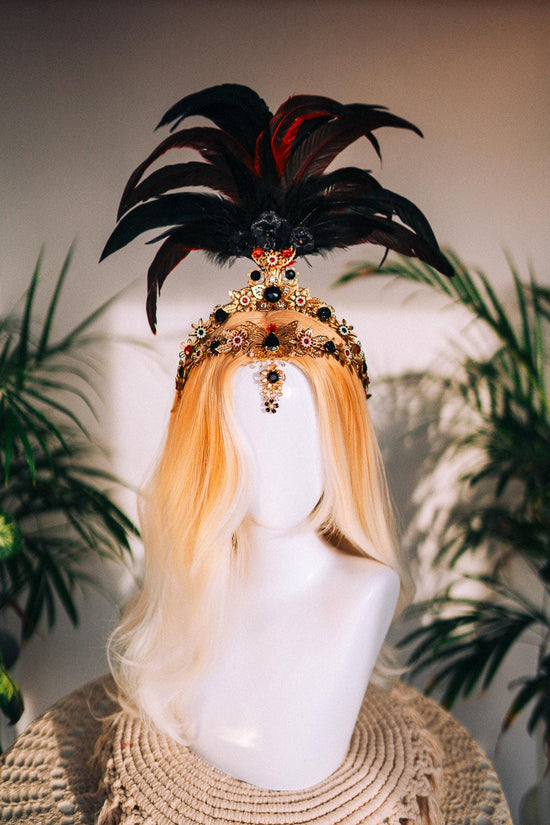 Venetian Masquerade Mask, Luxury Feather Mask, Elegant Carnival Mask for Balls, Mardi Gras, Festivals, Venetian Parties & Costume Events