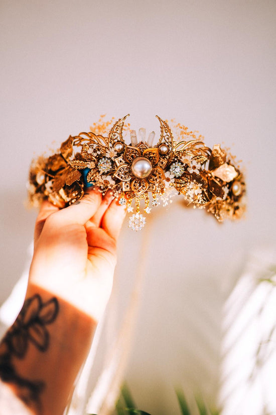 Boho Bridal Flower Crown