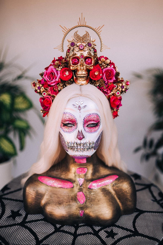 Hot Pink Flower Crown