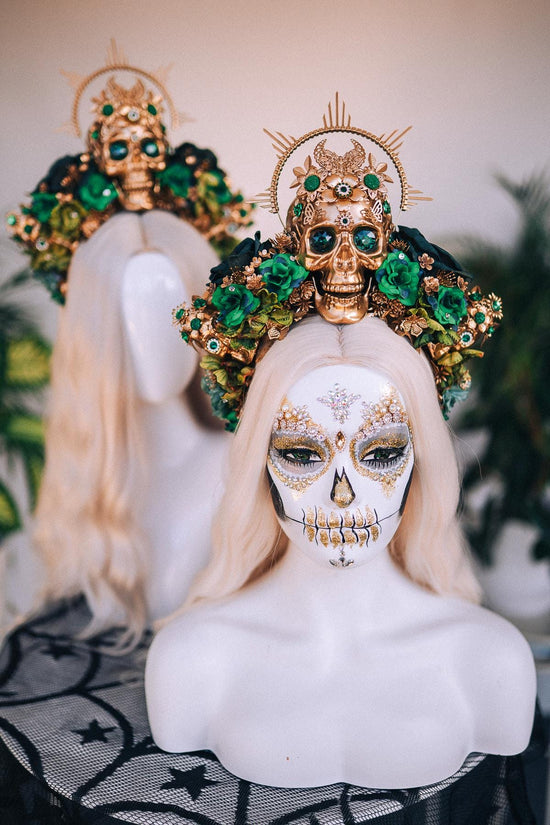 Green La Catrina Crown