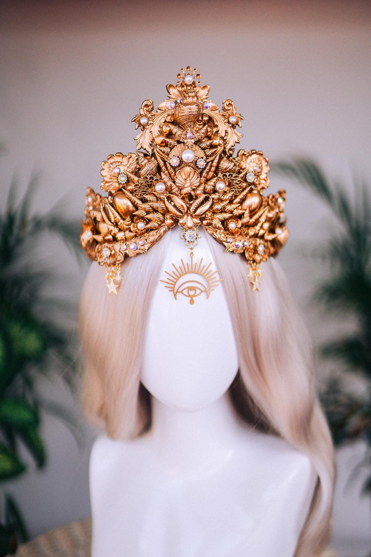 Gold Mermaid Crown