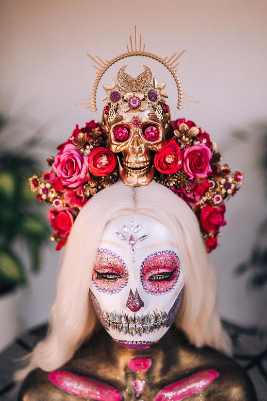 Pink Sugar Skull Crown